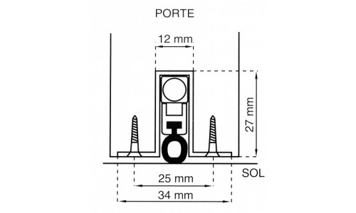 Plinthe Klomatic Encastrée 89KEJ