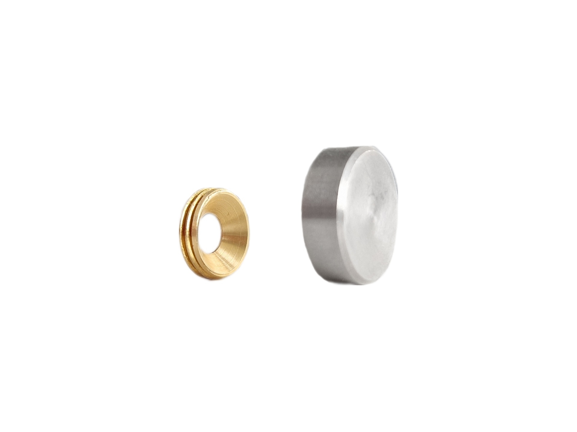 Lot De 8 Cache-vis En Laiton Massif - Diamètre 16mm, Pour Visserie, Neufs