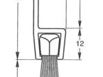 Plinthe brosse profil H avec poils